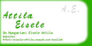 attila eisele business card